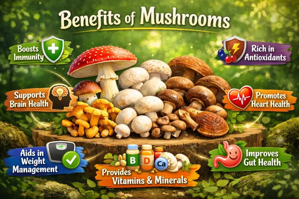Benefits of mushrooms