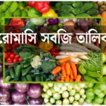বারোমাসি সবজি তালিকা
